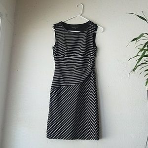 Striped black/white french parisian dress